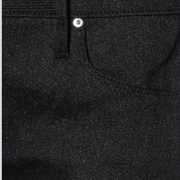 RtA Toure Coated Denim Shorts in Zodiac Black - Picture 2 of 3